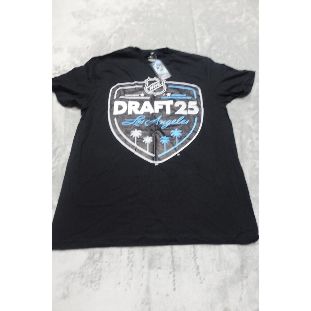 NHL 2025‎ Draft Men's Size Large Black Primary T Shirt NWT
